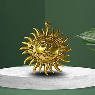 Divya Aditya Brass Idol Eternal Sun God, Source of Energy Light