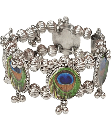 PUJVI Silver Bracelet ( Pack of 1 )