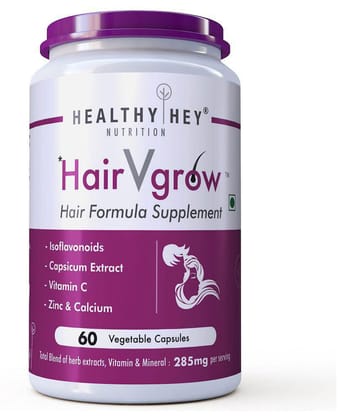 HealthyHey HairVgrow - 60 Veg. Capsules Capsule 285 mg