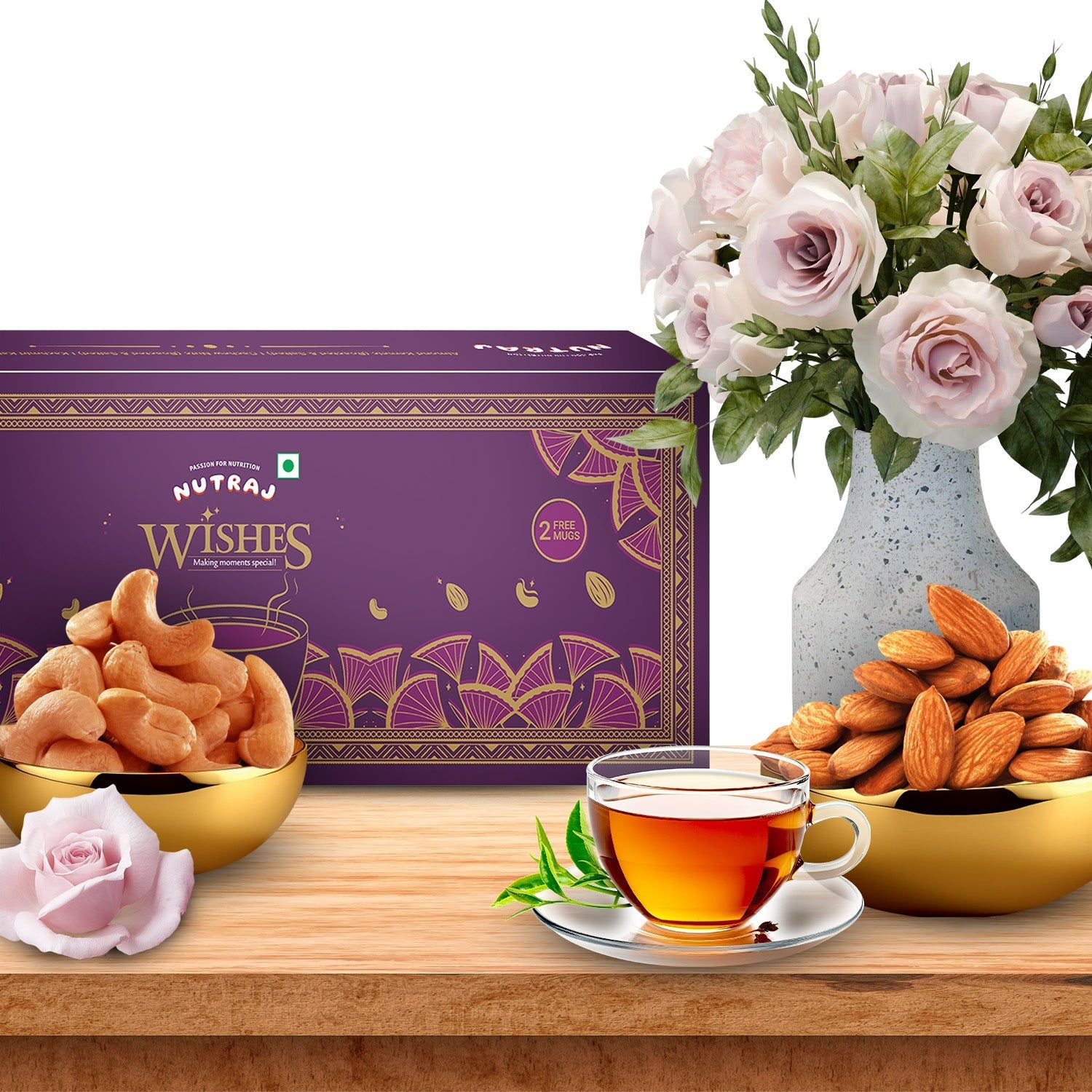 Nutraj Wishes Valley of Warmth 500g Diwali Gift Hamper | GB-86