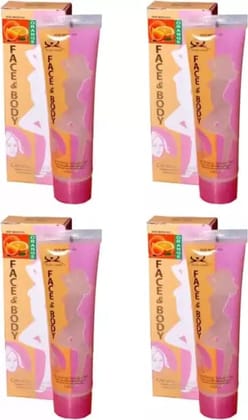 Elecsera Face and Body Cleansing Gel Scrub (Pack of 4 100 ml Each) Scrub (400 ml)