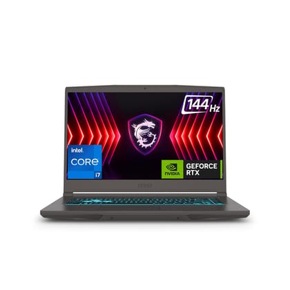 MSI Thin 15, Intel 13th Gen. Core i7-13620H, 40CM FHD 144Hz Gaming Laptop(16GB/512GB NVMe SSD/Windows 11 Home/NVIDIA GeForce RTX 3050,GDDR6 4GB/Cosmos Gray/1.86Kg), B13UC-1804IN MSI Thin 15, Intel 13th Gen. Core i7-13620H, 40CM FHD 144Hz Gaming Laptop(16