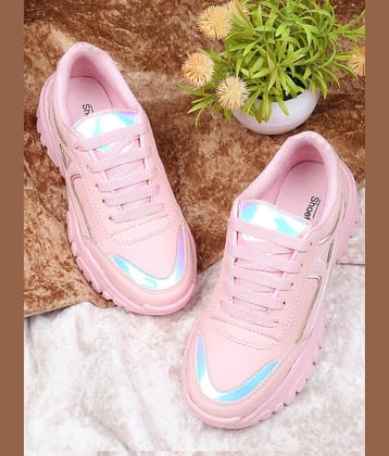 Shoetopia Pink Casual Shoes