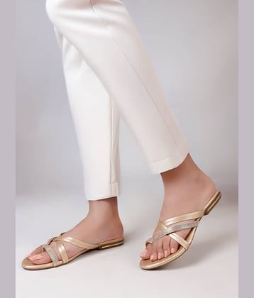 SSV Gold Women's One Toe Flats