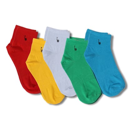 Thela Gaadi TG Basic Solid Socks (Pack of 5 Pairs)