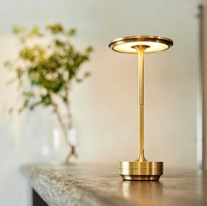 Rechargeable LED table lamp-Gold