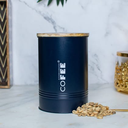 Craftlayout TIN Coffee Canister, Blue 900 Ml