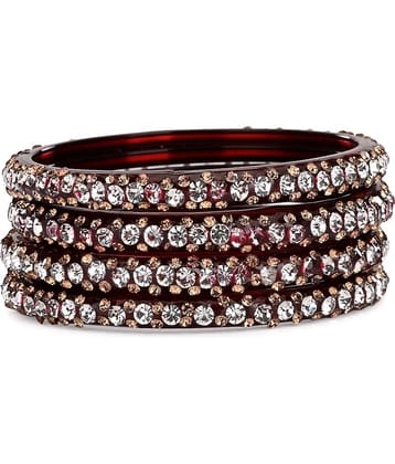 Somil Designer Bridal Glass Bangle/ Kada Set For Party Marriage, And Function, Ornamented, Colorful