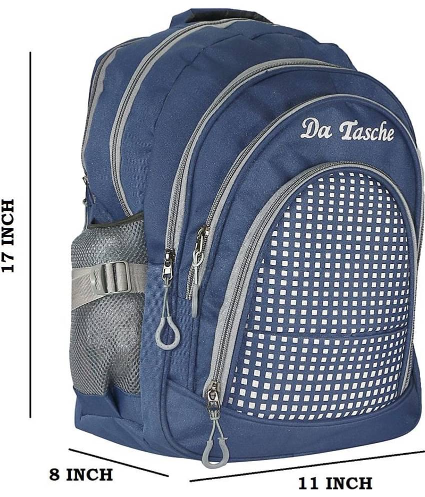 Da Tasche 35 Ltrs Blue Polyester College Bag