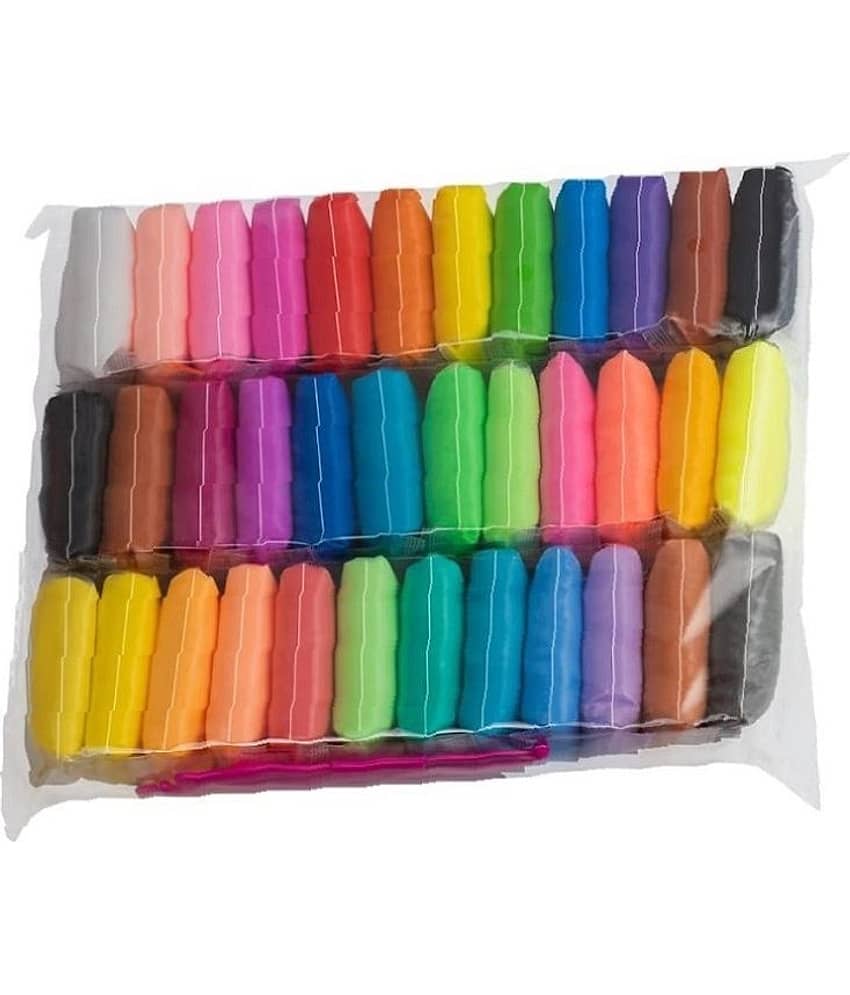 Freedy (Pack of 12) Air Dry Clay, Colorful Children Soft Clay, Creative Art Crafts, Gifts for Kids-Multi Color. Non-Toxic Modeling Magic Fluffy Foam Bouncing Clay Putty Kit for Kids with Tools