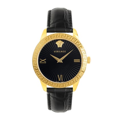 Versace Black Dial Analog Women Watch - VEVC00319-Black