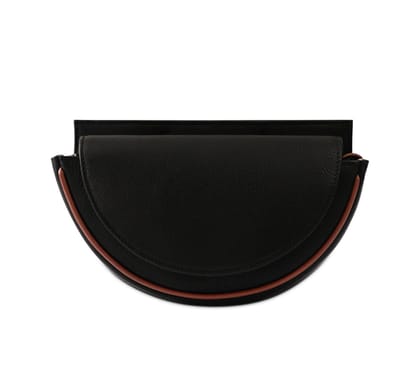 CRESCENT BELT BAG LEATHER-BLACK