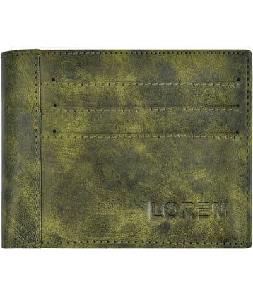Lorem Green Faux Leather Men's Two Fold Wallet ( Pack of 1 )
