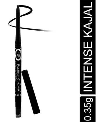 Fashion Colour - Black Natural Kajal 1 g Pencil ( Pack of 1 )