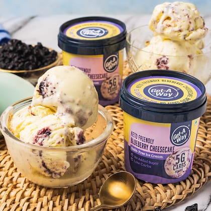 Keto Blueberry Cheesecake Ice Cream Tub [100 Ml]