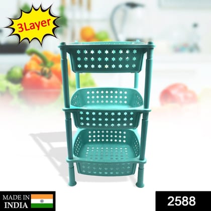 3 layer round Kitchen Trolley Basket ( MOQ :- 6 Pc) 3 layer round Kitchen Trolley Basket ( MOQ :- 6 Pc)