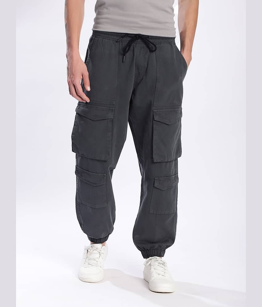 IVOC Relax Flat Men's Joggers - Grey ( Pack of 1 )