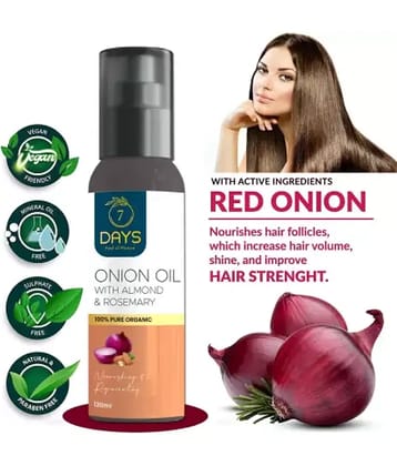 7 days - Anti Hair Fall Onion Oil 120 ml ( Pack of 1 )