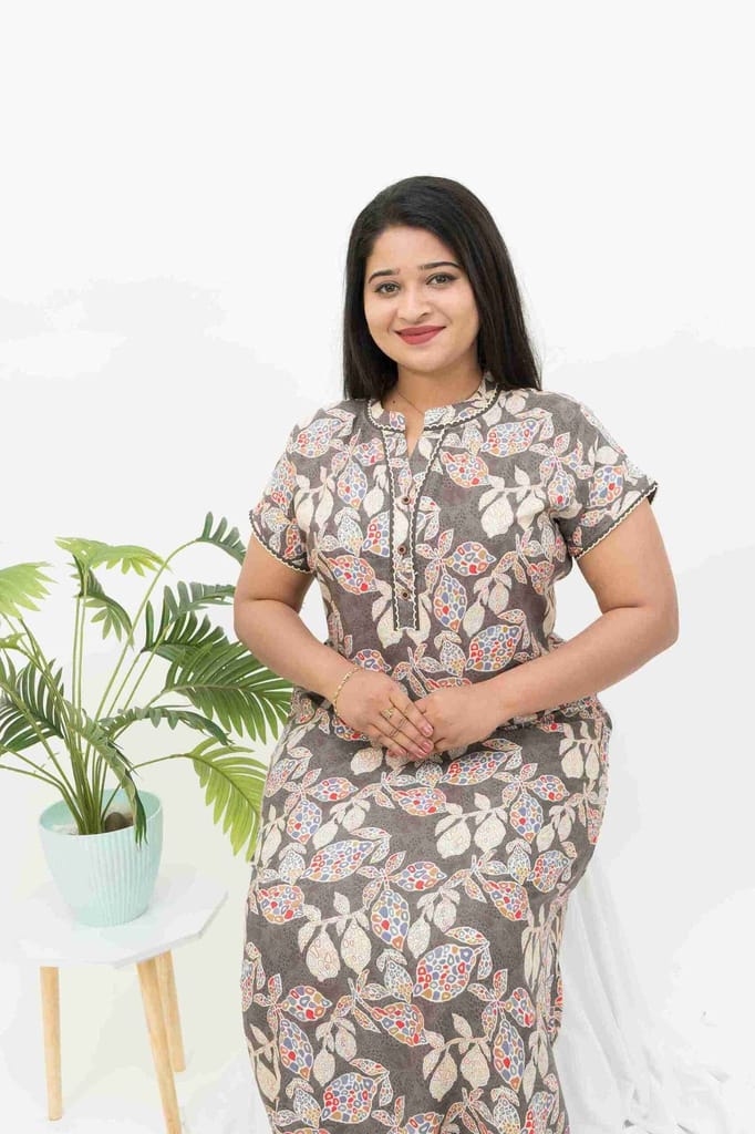 New Women Rayon Maxi Nighty with a Touch of Sophistication 2025 at ShopCircuit | ONDC