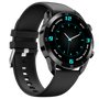 Fire-Boltt Legacy (BSW094) 36.3mm (1.43") AMOLED Display, Bluetooth Calling Wireless Charging Smartwatch- Black Silicone