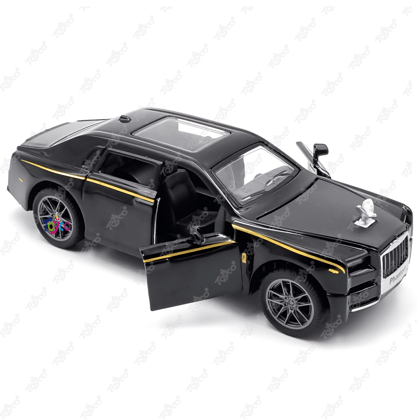 Toyco 1:32 Scale Royce Alloy Metal Die-Cast Car for Kids | Pull Back Car Toy Openable Doors And Lights | Luxury Miniature Vehicle for Boys & Girls | Friction Powered Smooth Edges| Multicolor | Age 3+