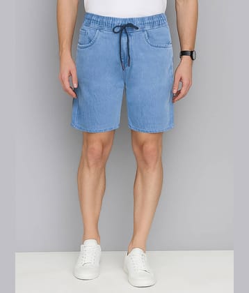 plounge Blue Denim Men's Shorts ( Pack of 1 )