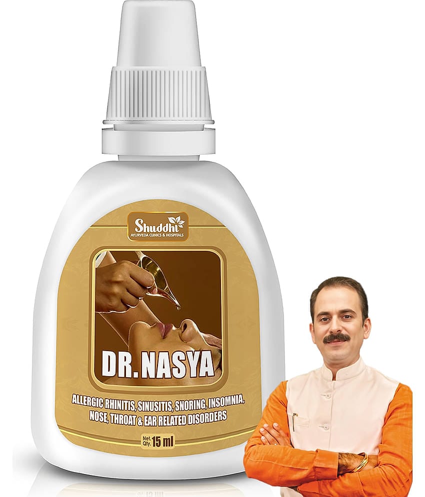 Shuddhi Dr. Nasya(Nose) Oil/Drops Ayurvedic Drops For Blocked Nose, 15ml