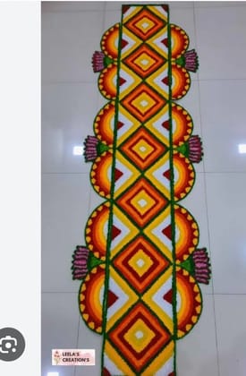 Saptpadi mat rangoli