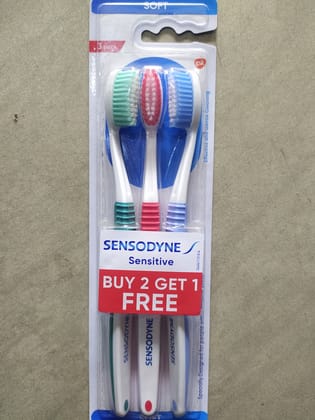 Soft 3 pack Sensodyne Sensitive Buy 2 get 1 Effective und gentle cleaning 