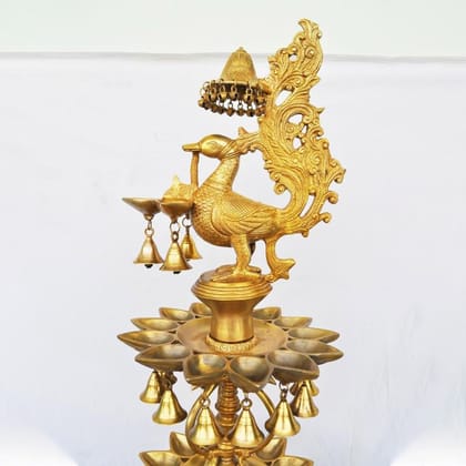Beautiful Peacock Shape 3 Floor Brass Metal Hand Made Oil Lamp - Multilayered Brass Deepak for Aarti, Height : 48 Inch (BSMAS1208 A) Beautiful Peacock Shape 3 Floor Brass Metal Hand Made Oil Lamp - Multilayered Brass Deepak for Aarti, Height : 48 Inch (BSMAS1208 A)