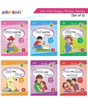Jolly Kids Happy Phonics Stories (Set of 6)