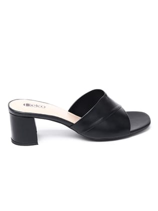 Subtle Glamour: Delco's Muse Block Heels-36 / Black