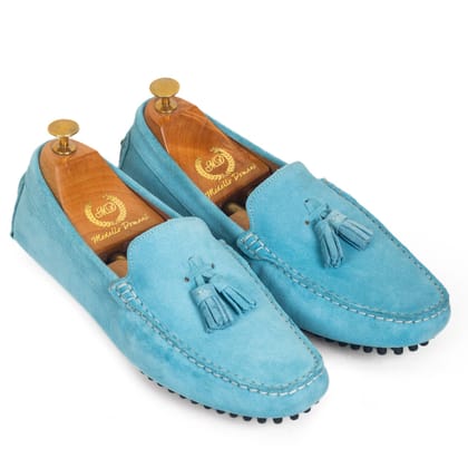 Gommino Suede Tassel Loafers (Limited Edition Sky Blue)-EU 41 / UK 7 / Sky Blue