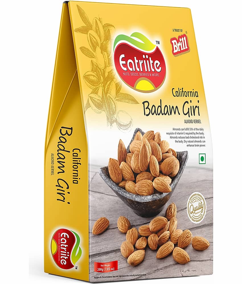 Eatriite California Badam Giri (Plain Almond Kernel)(200 g)