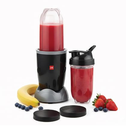 Cello Nutri Maxx Pro 2 Jar ISI Certified Mixer Grinder 500 Watts, Black | 1x500ml Multipurpose Blender Jar, 1x500 ml Sipper Bottle, Powerful Copper Motor with SS Blades |2 Years Manufacturing Warranty Cello Nutri Maxx Pro 2 Jar ISI Certified Mixer Grinde