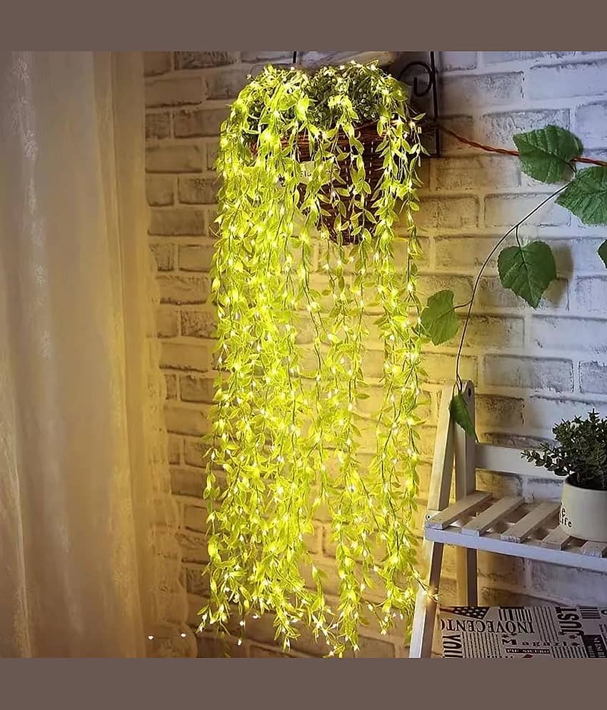 MIRADH Yellow 3Mtr Curtain String Light ( Pack of 1 )