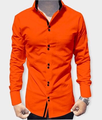 P&V - Blue Cotton Blend Regular Fit Men's Casual Shirt (Pack of 1)