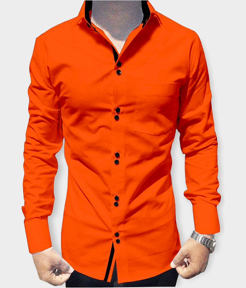 P&V - Blue Cotton Blend Regular Fit Men's Casual Shirt (Pack of 1)