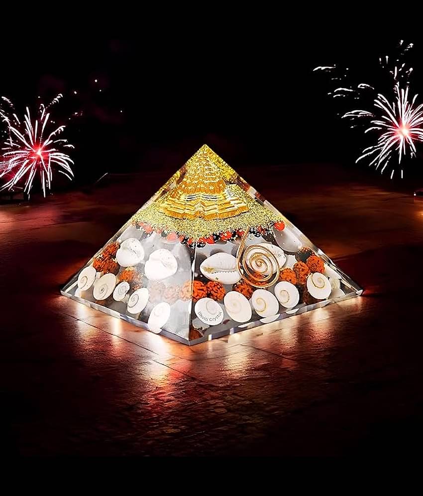 Loard Shiva Shree Yantra, Copper Dust, Ratti, Copper Wire, Rudraksh, Gomti Chakra, White Kaudi Crystal Pyramid(Pack of 1)