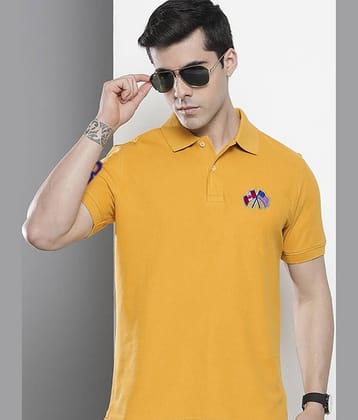 Merriment Pack of 1 Cotton Blend Regular Fit Solid Half Sleeves Men's Polo T Shirt ( Black )