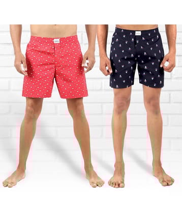 Supersquad Pack of 2 Cotton Mens Boxer- ( Multicolor ) - None