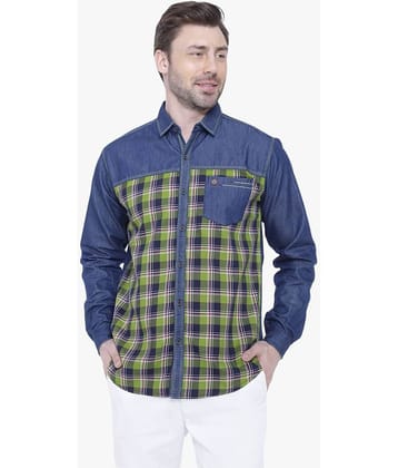 Kuons Avenue - Orange Denim Regular Fit Men's Casual Shirt ( Pack of 1 )