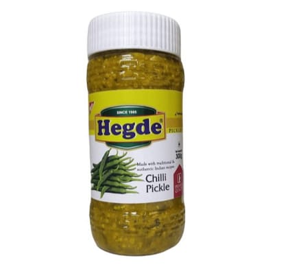 Hegde Spicy Green Chilli Pickle, 300 gm