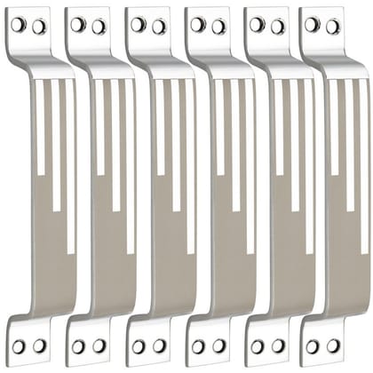 S-GUARD Stainless Steel Door & Cabinet Handles, Knobs Handles-Size-6 Inch-6 Pcs-Laser Printed Design-SSL39