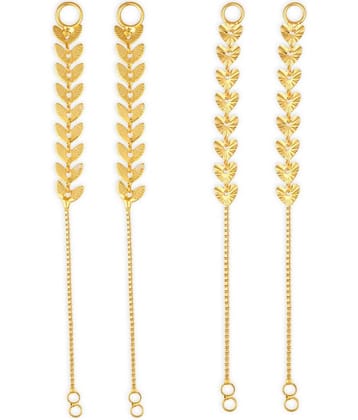 1gram gold Plated Kanchain Ear chain earcuff Ear to Ear Combo for Women & Girls