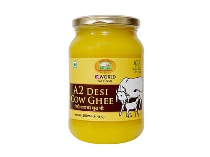 Elworld Agro & Organic Food Products A2 Pure Cow Ghee 500g Elworld Agro & Organic Food Products A2 Pure Cow Ghee 500g