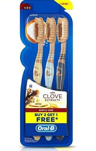 Oral-B Clove Extract Toothbrush Extra Soft, Buy 2 Get 1 free