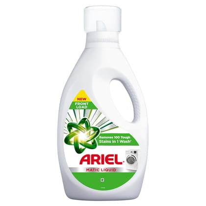 Ariel Liquid Detergent Front Load - 2L + 500ml free | Removes 7 day dried-in Stains in 1 wash inside Washing Machine | Now at Price of Powders | Amazing Fragrance | Protects Colours | Dissolves Faster