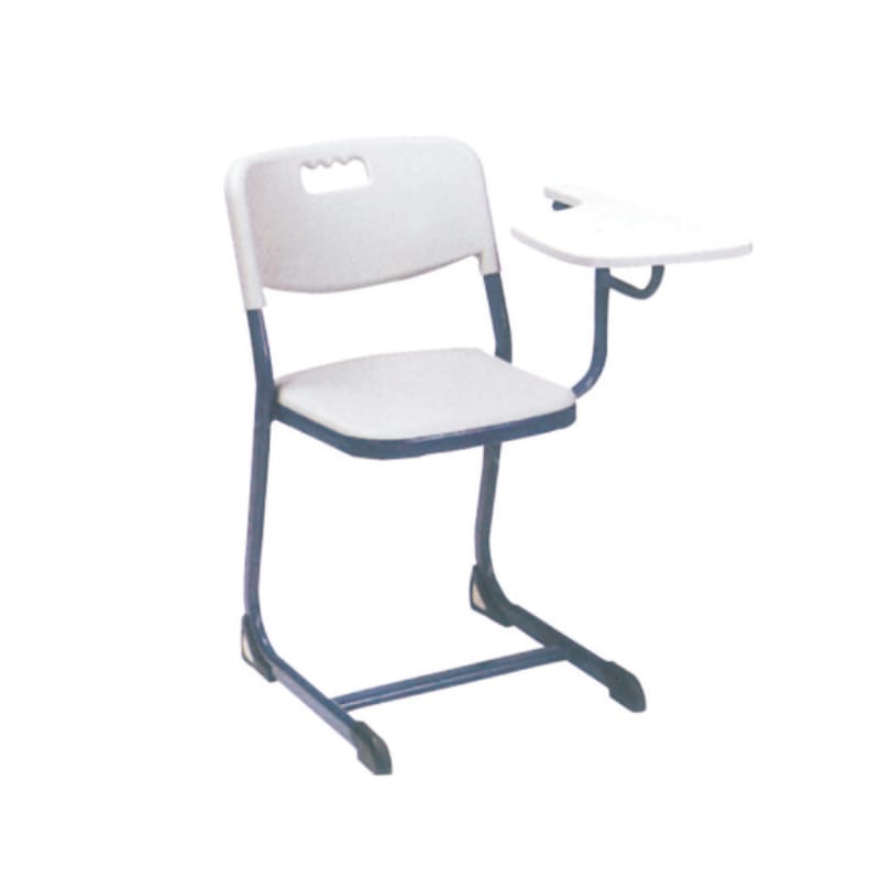 Learn With Us - Seat & Back In Hard PP, MS Powder Quoted Leg, Half Length 18 mm Writing Fixed Top (CS-E7)