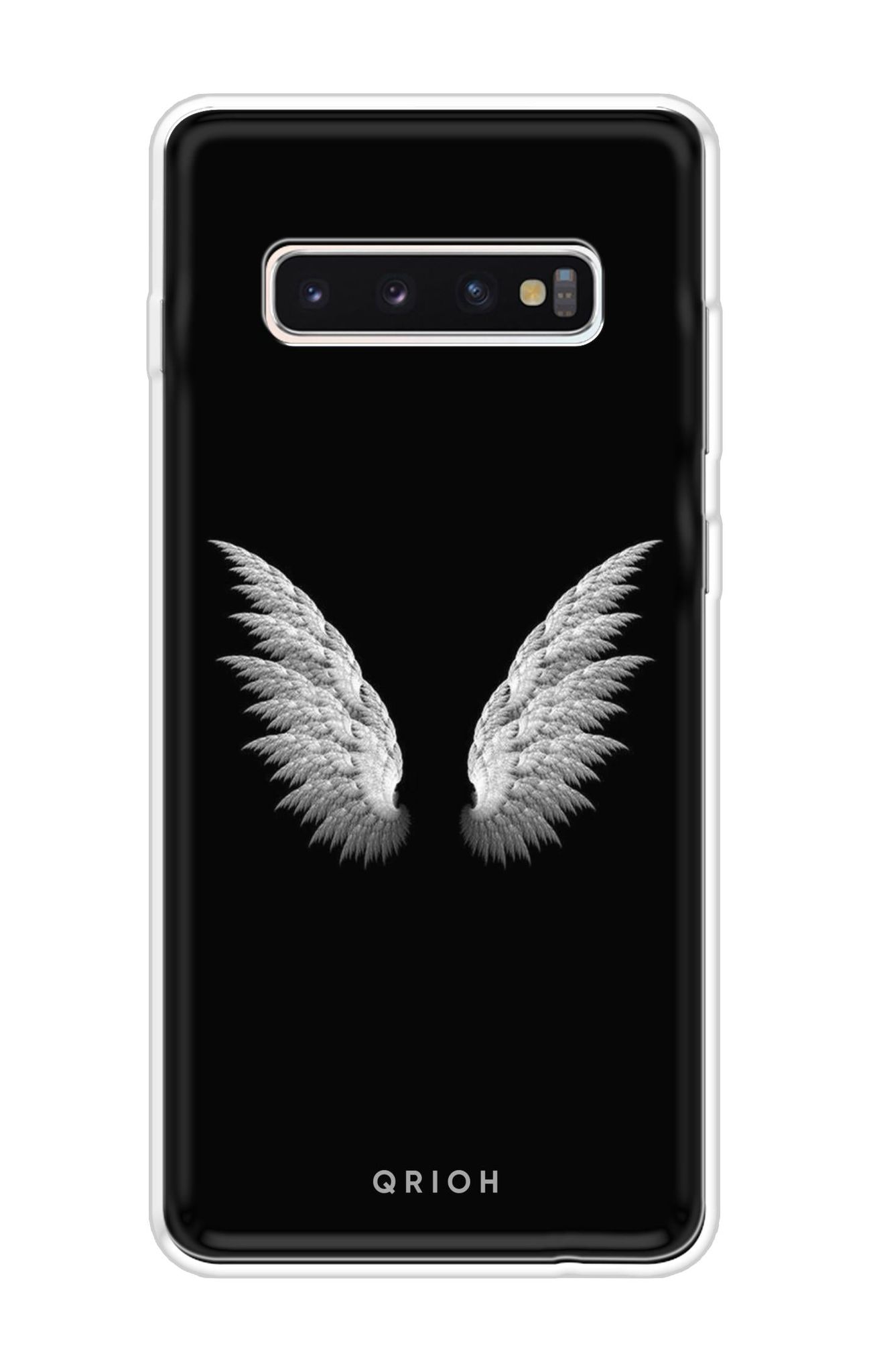 White Angel Wings Soft Cover for Samsung Galaxy S10